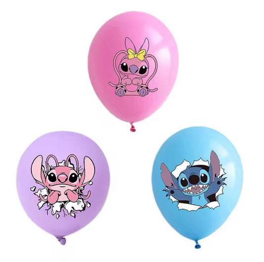 💙 Stitch Ballonnen – set van 15