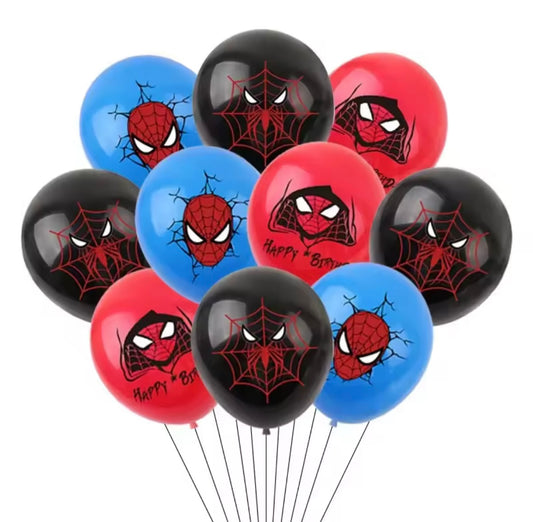 🕷️ Spiderman Ballonnen – 10 stuks 🎉